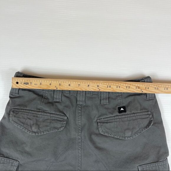 Burton Cargo Shorts Gray Hiking Outdoor Flat Front Men's Size 28 Cotton - Picture 7 of 10